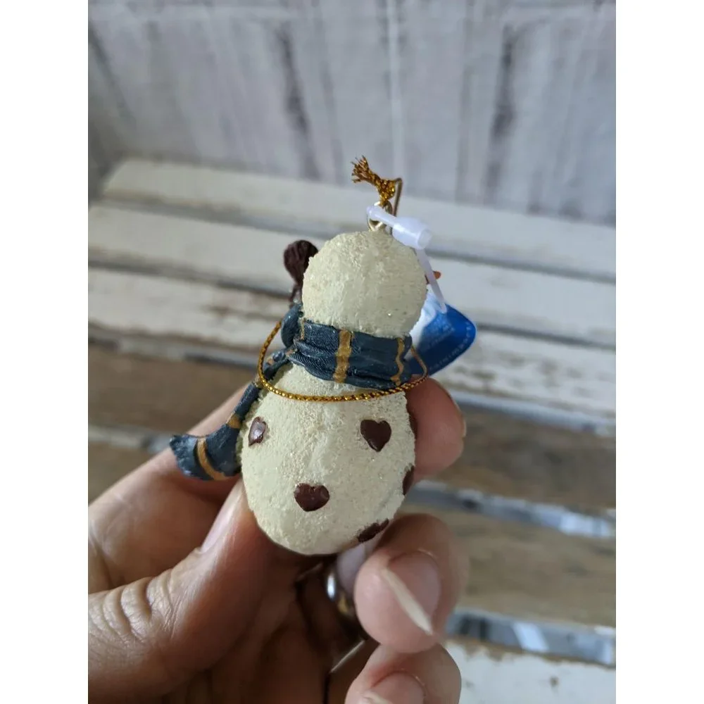 Crazy mountain‎ snowman hearts Cardinal mini orname